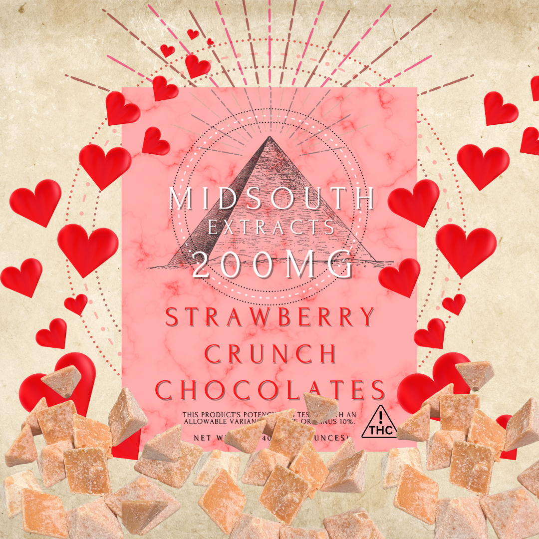 Strawberry Crunch - Chocolate Pieces - 200mg/10pk - Cbd products
