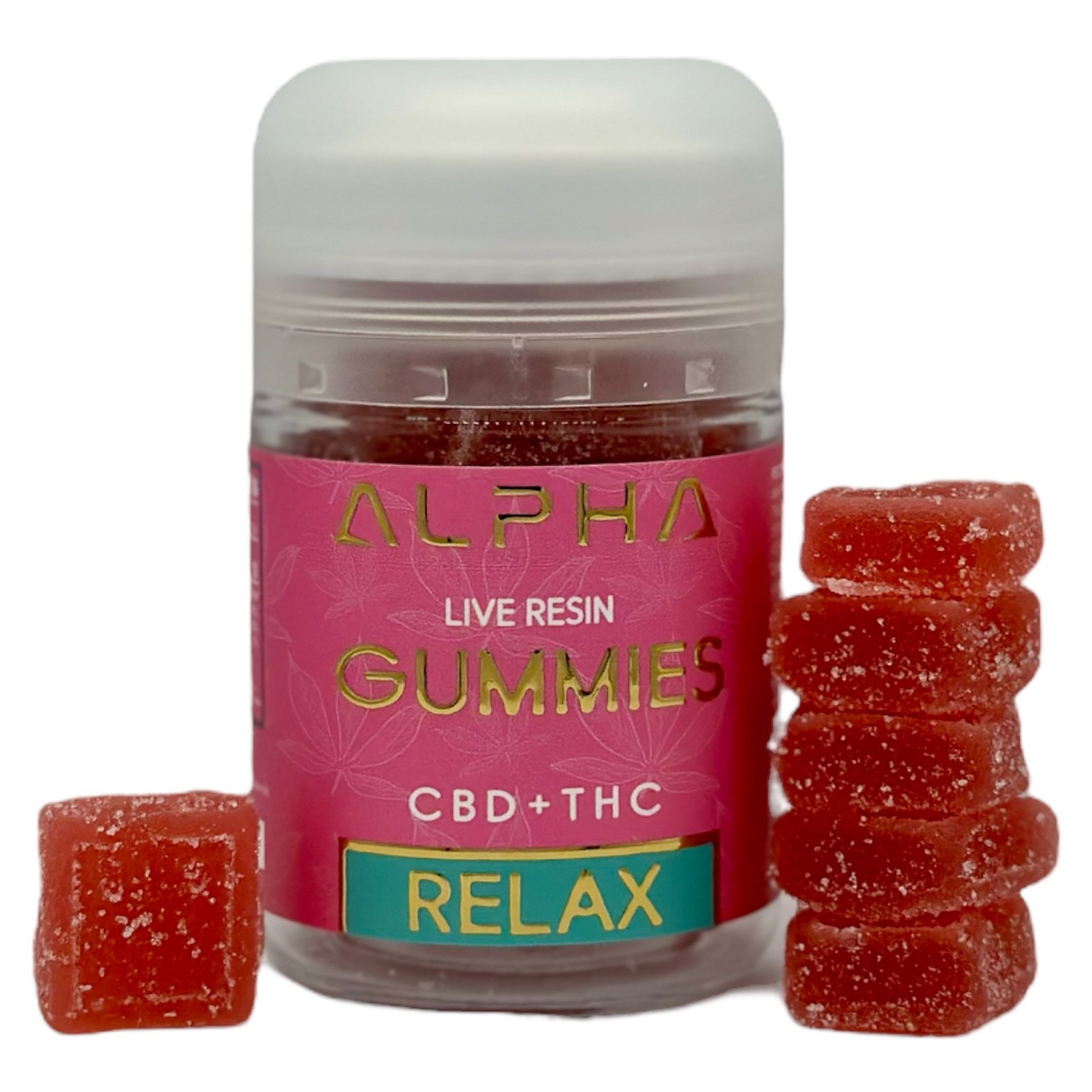Blackberry Acai CBD + Delta 9 THC Alpha Relax Gummies 2000mg CBD 200mg THC - Edibles