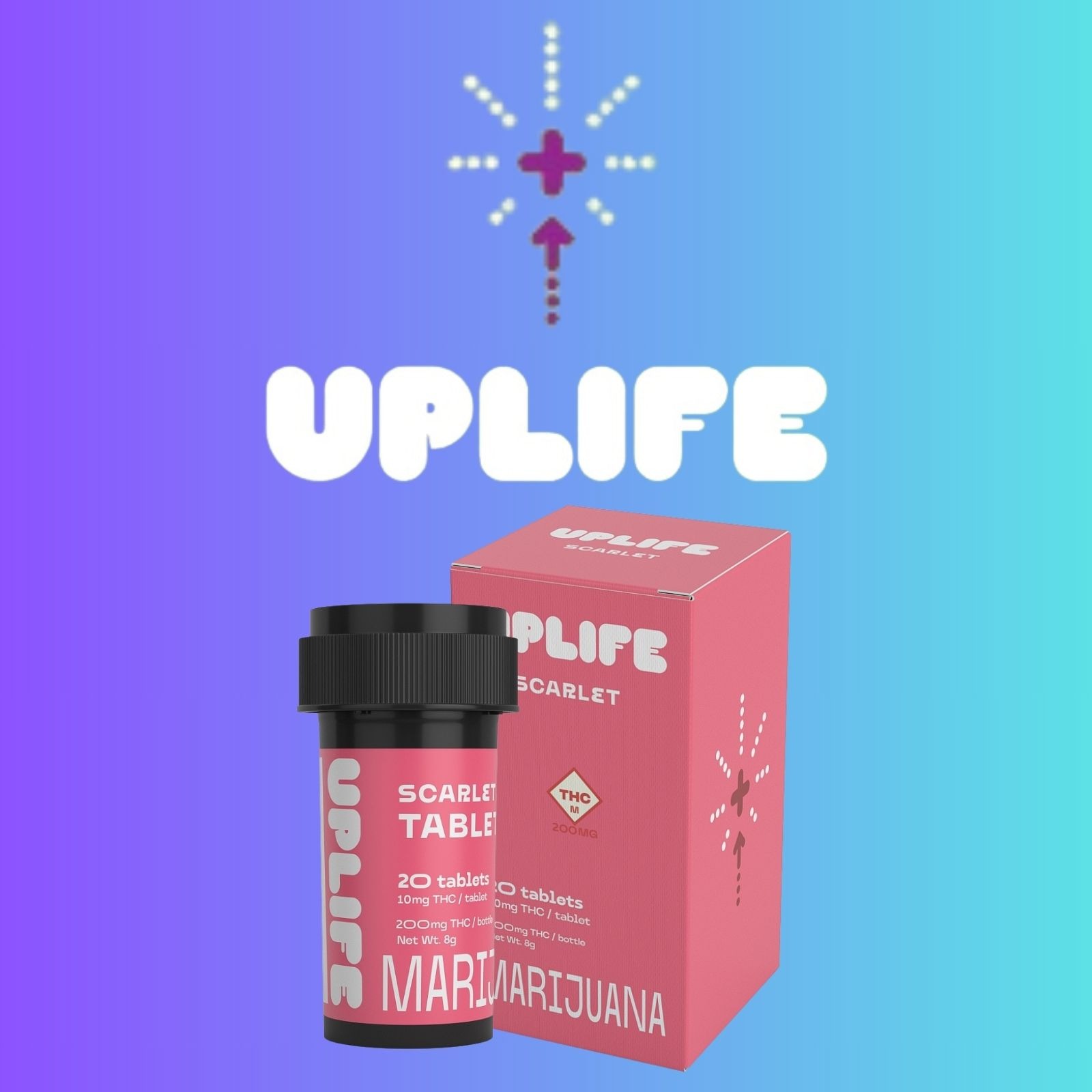Uplife Tablets - Scarlett - 200mg - Cbd products