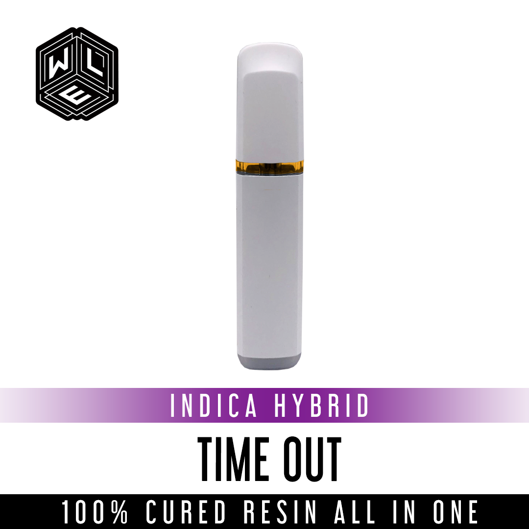 Time Out All-In-One 100% Cured Resin Cartridge 1 Gram - Concentrates