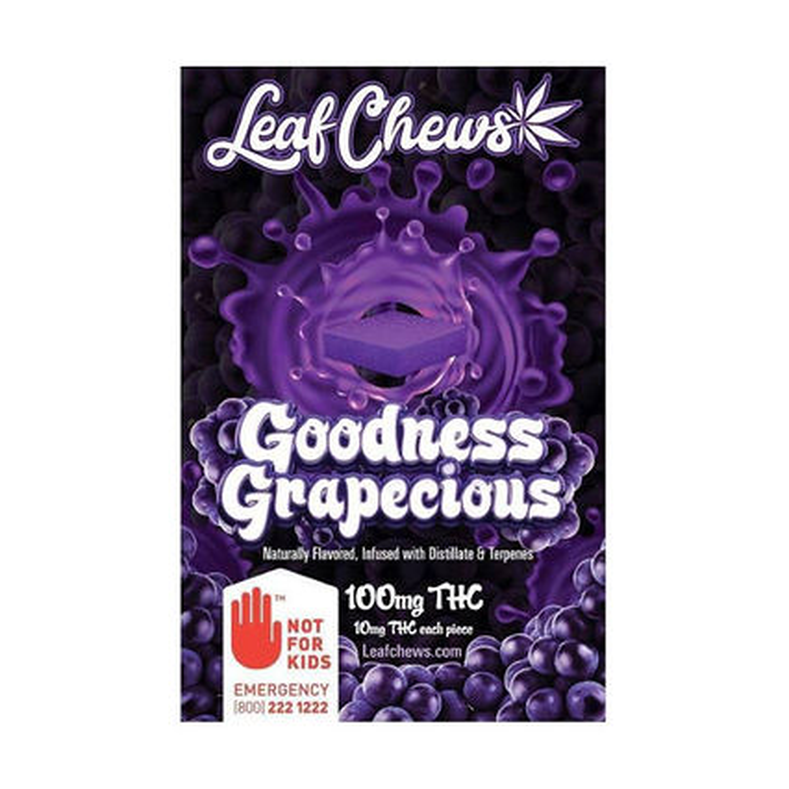Goodness Grapecious 100mg 10-pack - Edibles