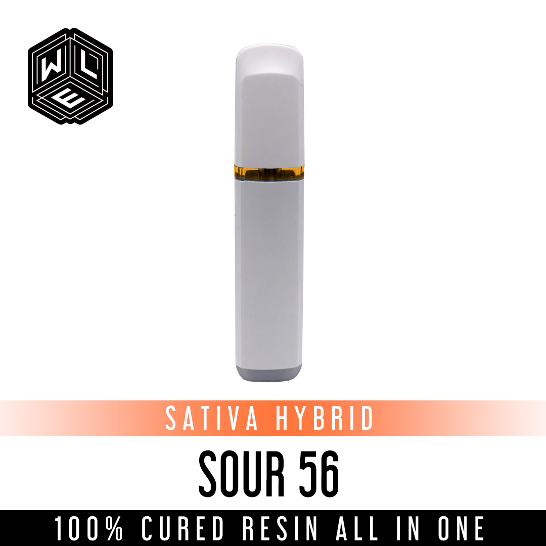 Sour 56 All-In-One 100% Cured Resin Cartridge 1 Gram - Concentrates