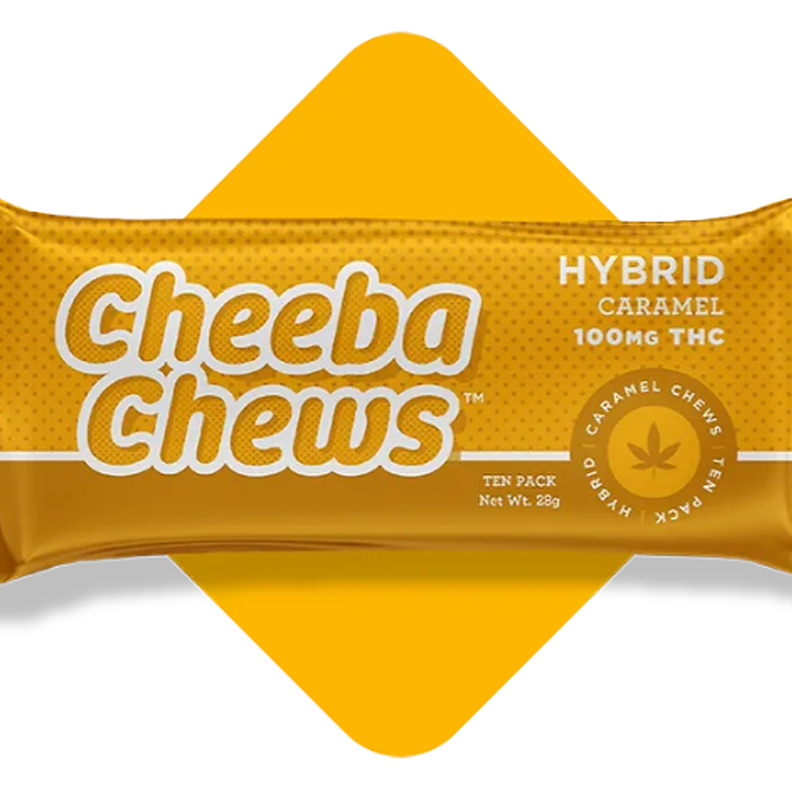 Hybrid Caramel Cheeba Chews 100mg 10-Pack - Edibles