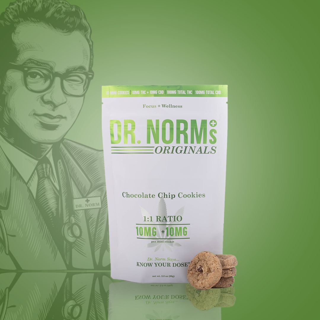 Chocolate Chip 1:1 10mg Cookies - Cbd products
