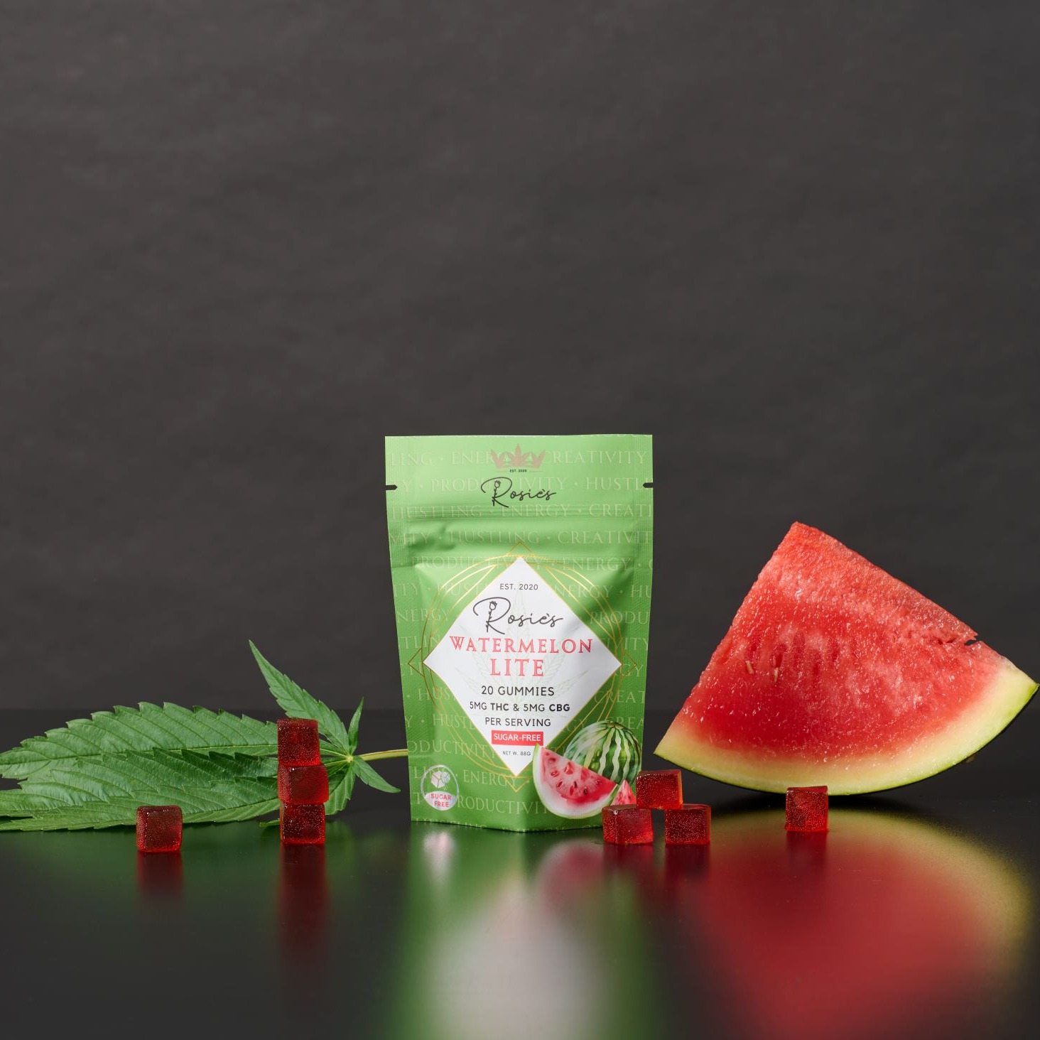 Watermelon Lite Sugar Free Gummies, 20 pack - Edibles