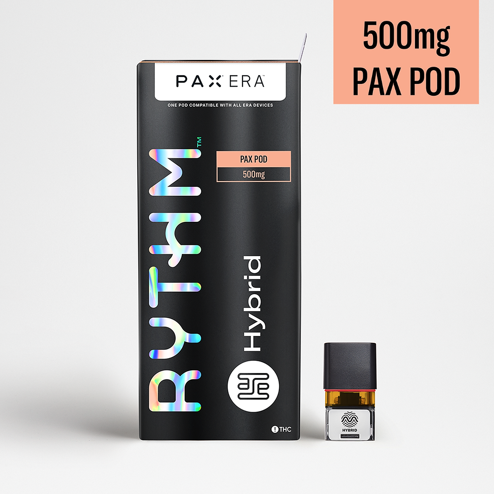 RYTHM Hybrid PAX Pod Plum Crazy 500mg - Cartridges