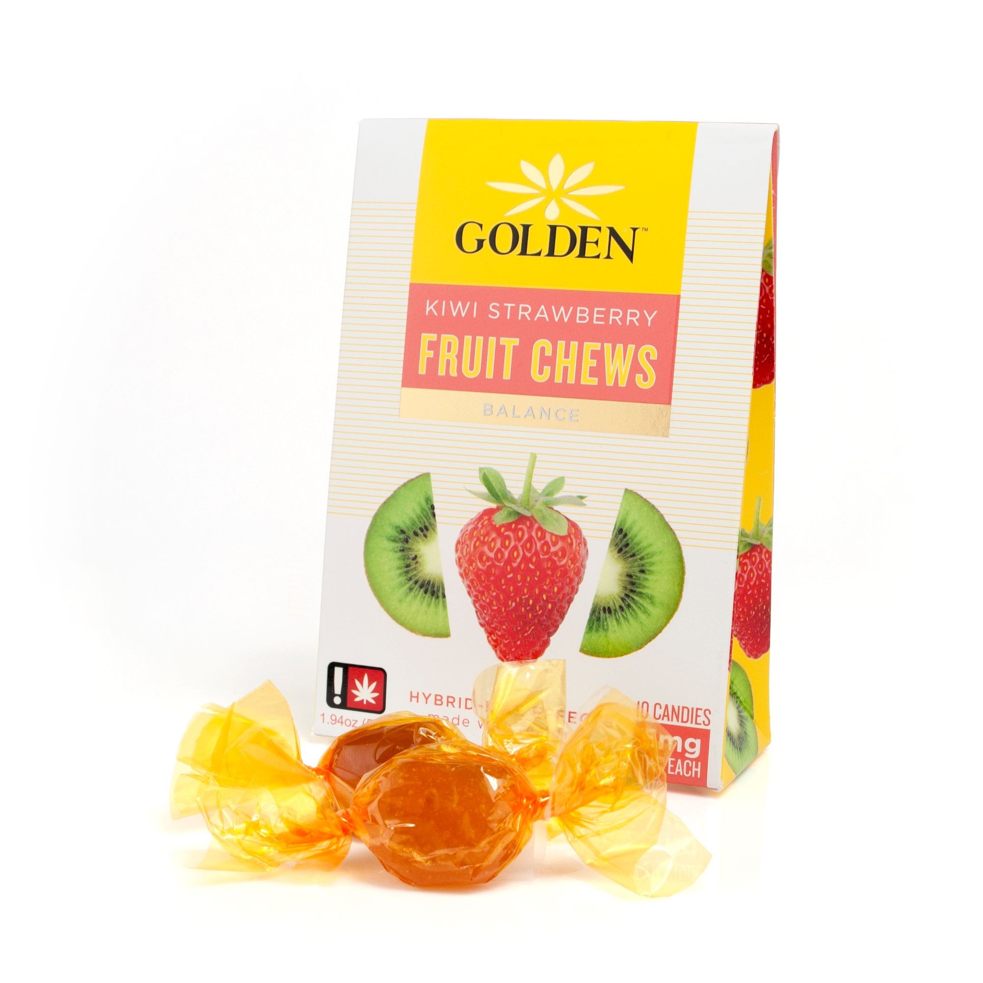 Kiwi Strawberry Fruit Chews 50mg 10-pack - Cbd products