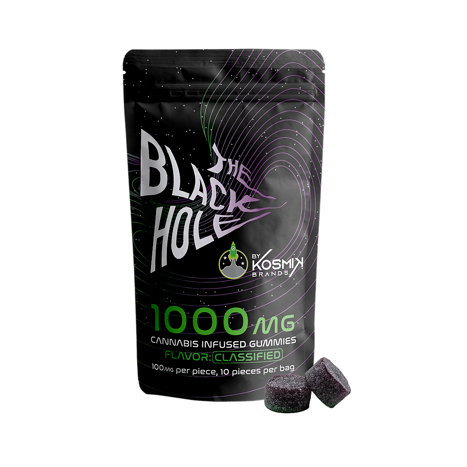 The Black Hole Original 1,000mg | GUMMIES - Edibles